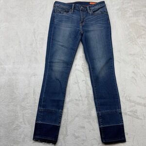 Jean Shop Jeans Women's‎ 29 Lana Blue Bleecker Wash Released Shadow Hem Straight